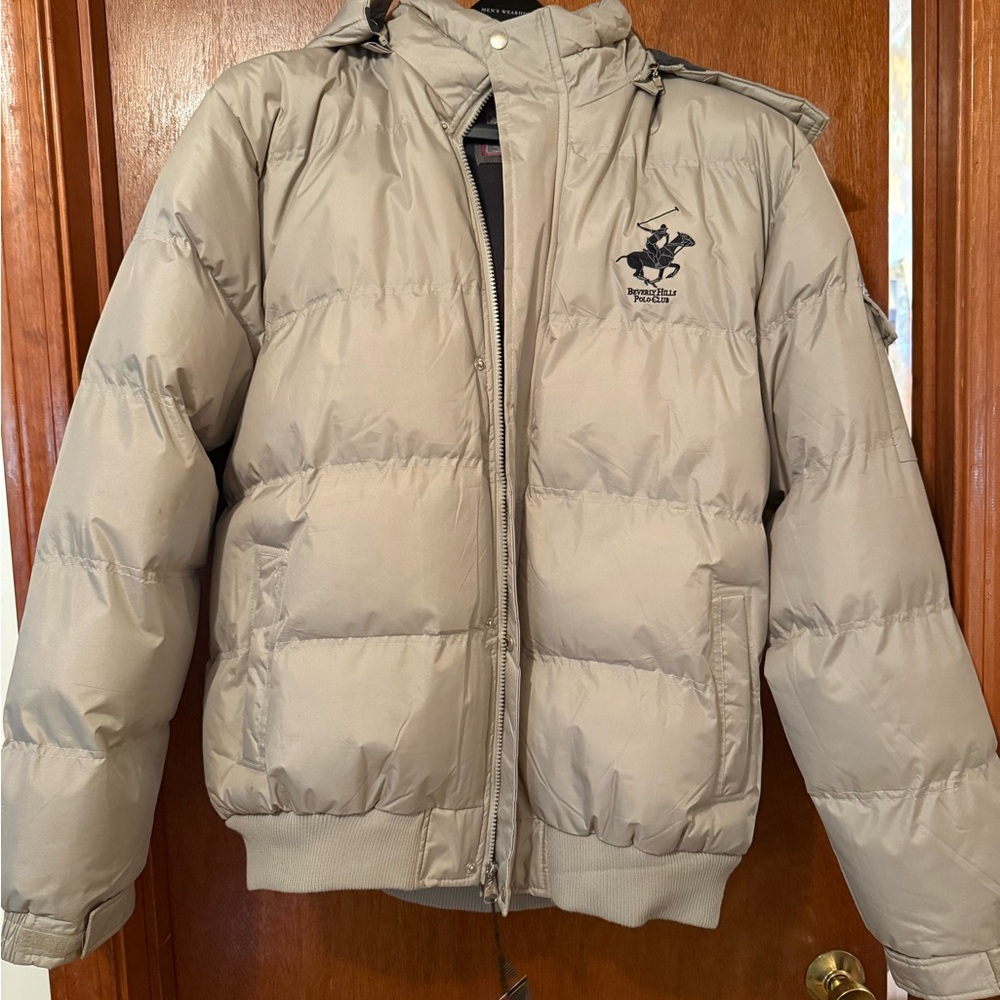 Beverly Hills Polo Club Beige Puffer Jacket